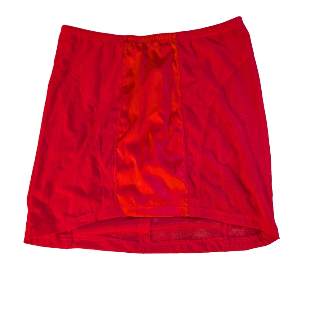 La SENZA Bold Scarlet Transparent Skirt Small